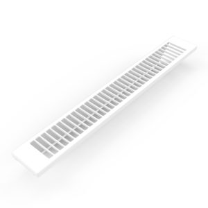 Grille en métal modèle "Euro" en Stelrad 9016 blanc