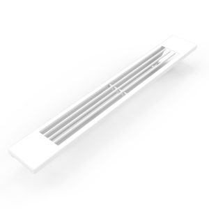 Metall Abdeckgitter "Flatwire" in Stelrad 9016 weiß